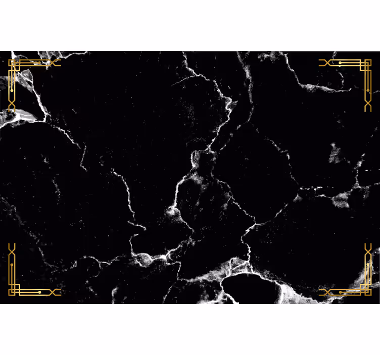 Black roller blind black marble - TenStickers