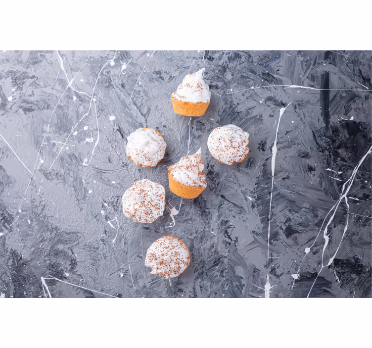 Grey roller blind creamy cupcakes design - TenStickers