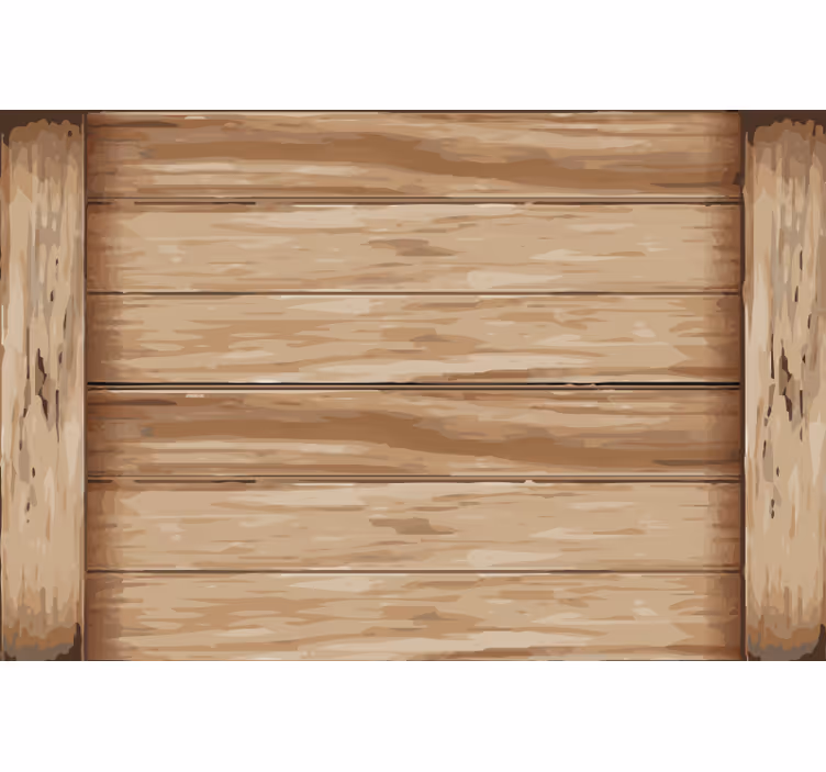 Beige roller blind with contemporary wood design - TenStickers