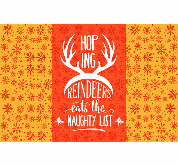 Orange roller blind christmas snowflakes design - TenStickers