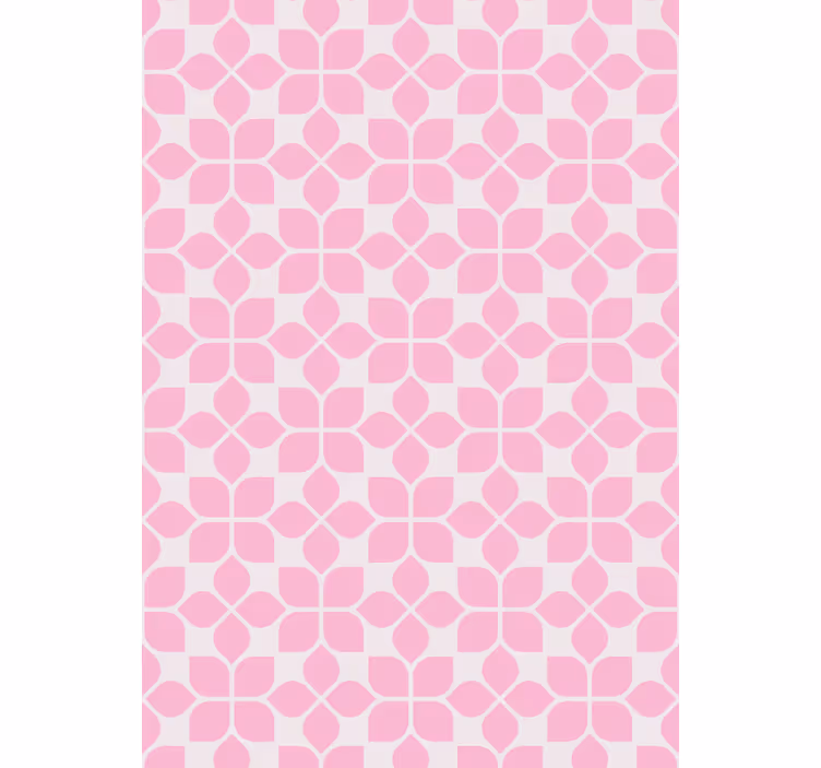 Outdoor roller shade with unique pink pattern - TenStickers