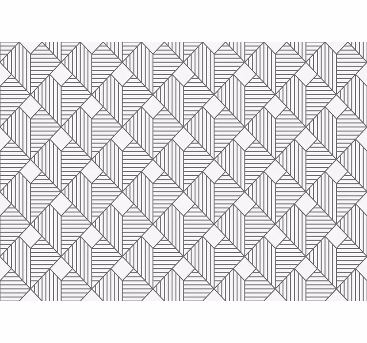 Outdoor roller shade with white geometric pattern - TenStickers