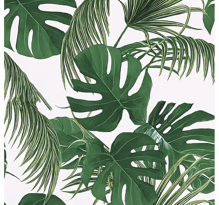 Outdoor roller shade tropical leaves pattern - TenStickers
