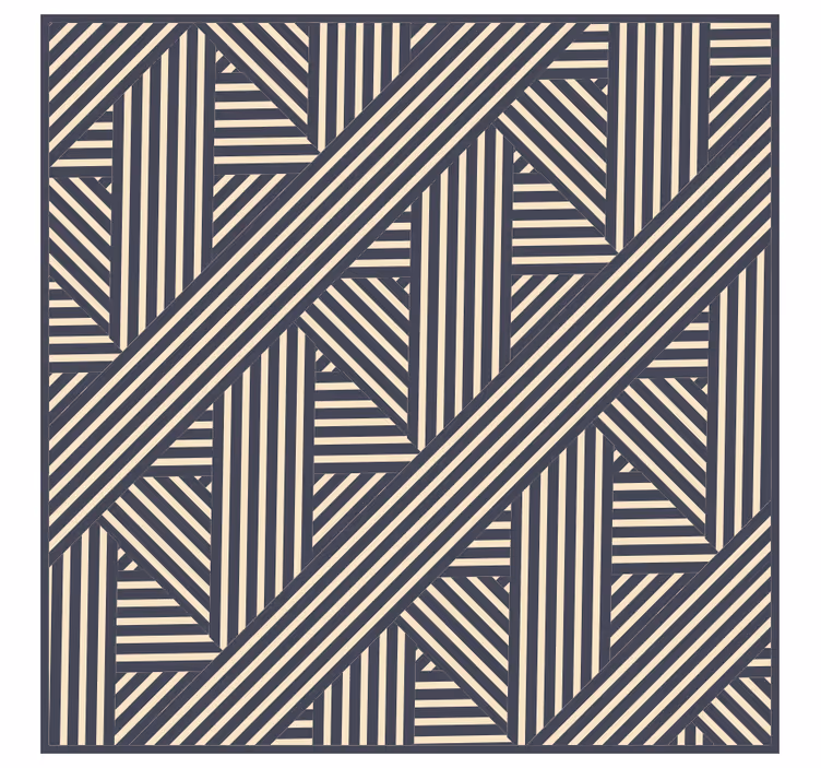 Office window roller blind white beige blue stripes - TenStickers
