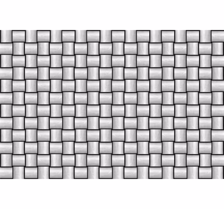 Office window roller blind wood plank white gaps - TenStickers