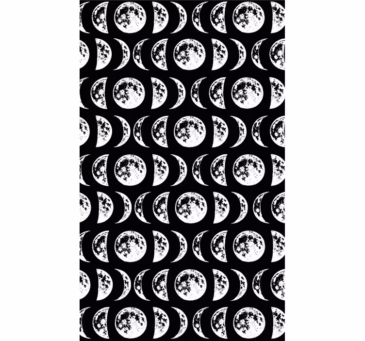 Office window roller blind moon phases - TenStickers