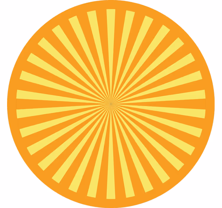 Bedroom roller blind abstract sunset in orange tones - TenStickers