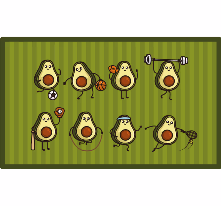 Kids roller blind anime avocados design - TenStickers