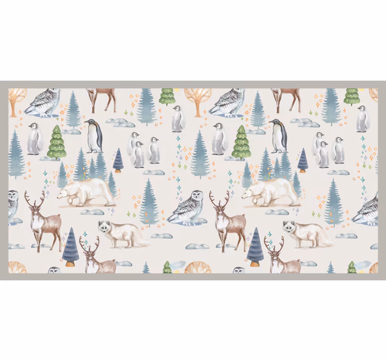 Kids roller blind autumn forest - TenStickers