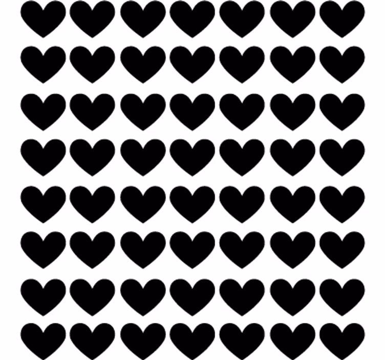 Teenage roller blind heart polka dot vinyl decor - TenStickers