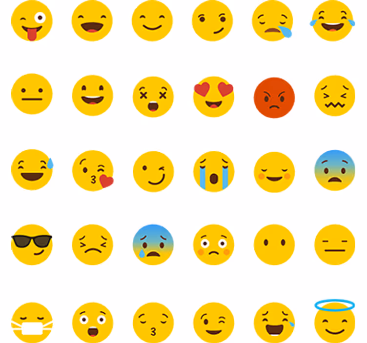 Teenage roller blind whatsapp icon sticker collection - TenStickers