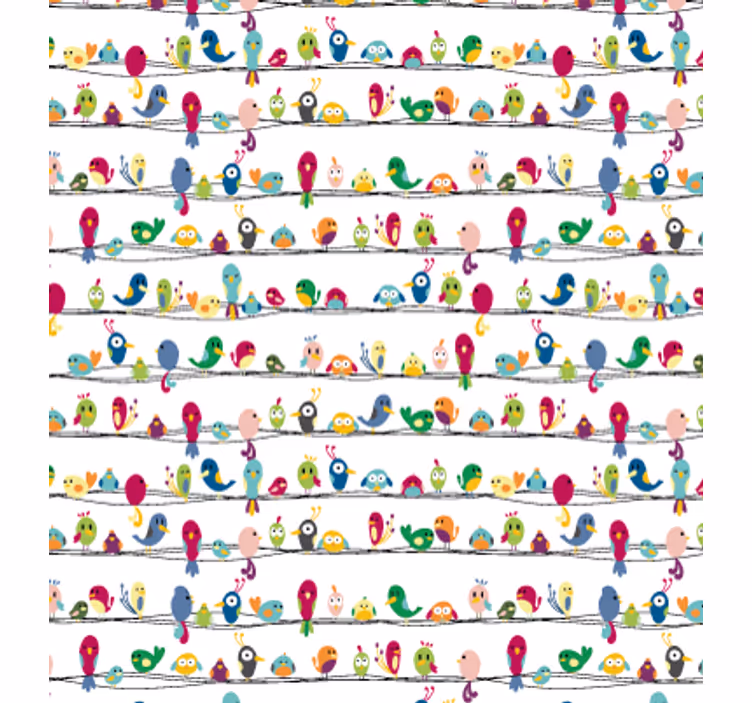 Teenage roller blind bird pattern vinyl furniture - TenStickers