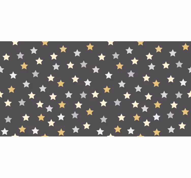 Teenage roller blind with golden stars design - TenStickers