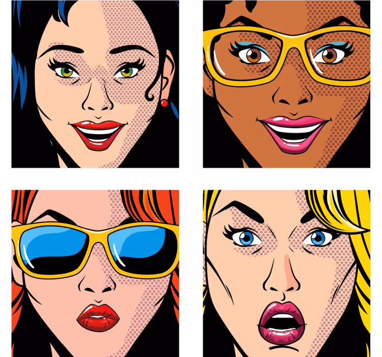 Teenage roller blind in vibrant colors - TenStickers