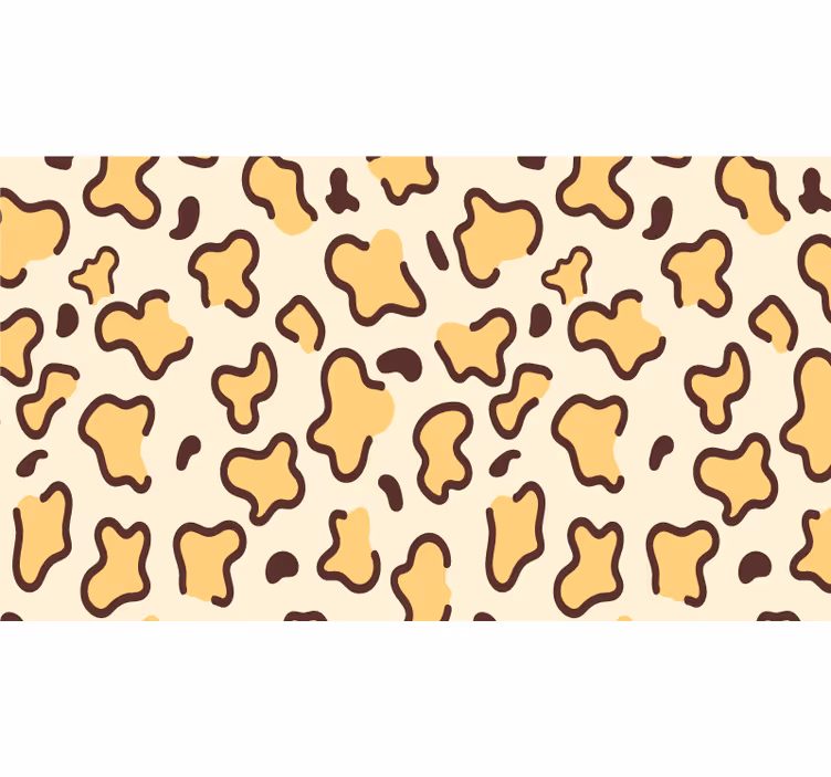 Beige roller blind with giraffe spots design - TenStickers