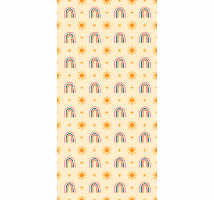 Flower roller blind floral and colorful design - TenStickers