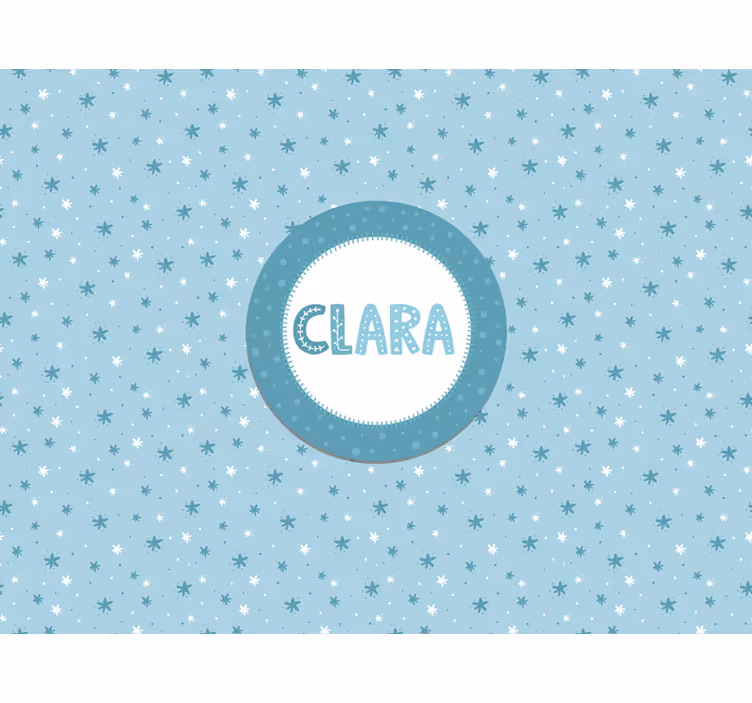 Nursery roller blind with star pattern - TenStickers