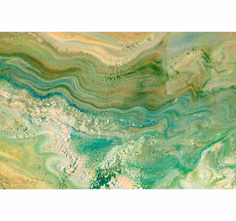 Texture roller blind in green and beige colors - TenStickers