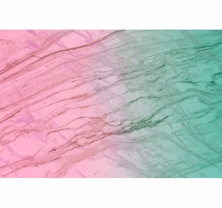 Texture roller blind in pink and green pastel color - TenStickers