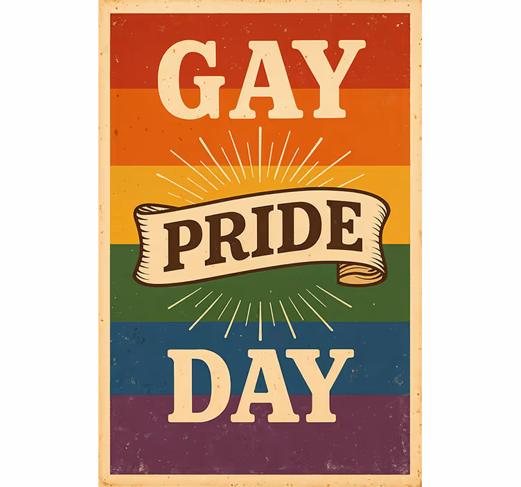 Custom roller blind for pride day celebration - TenStickers