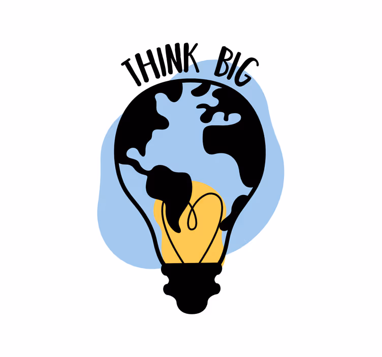 Office window roller blind light bulb design - TenStickers