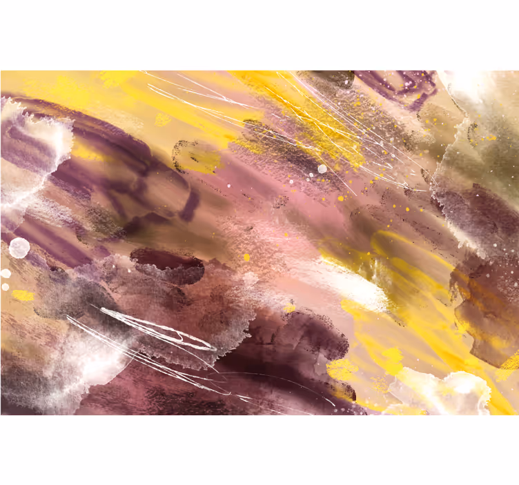 Office window roller blind in abstract brush strokes - TenStickers