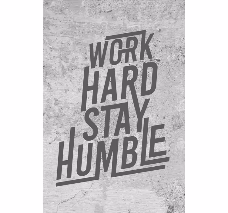 Work hard office window roller blind - TenStickers