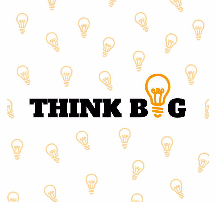 Think big office window roller blind - TenStickers