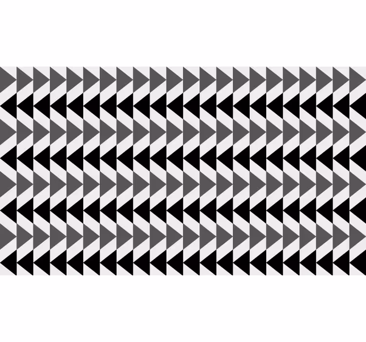Black roller blind nordic gray triangles reverse pattern - TenStickers