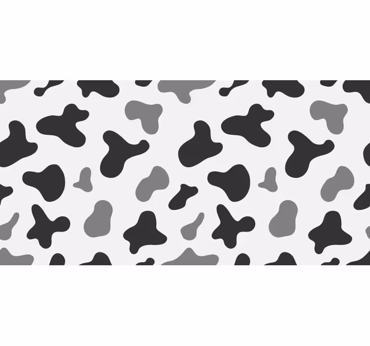 Grey roller blind with grey cow spots - TenStickers