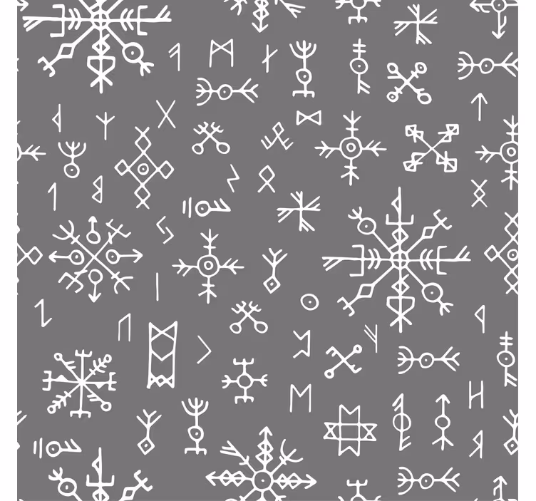 Grey roller blind in gray and white nordic design - TenStickers