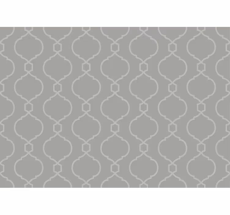 Grey roller blind with gray geometric hamptons pattern - TenStickers