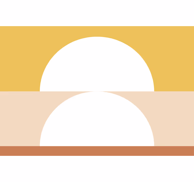 Office window roller blind two semi-circle design - TenStickers