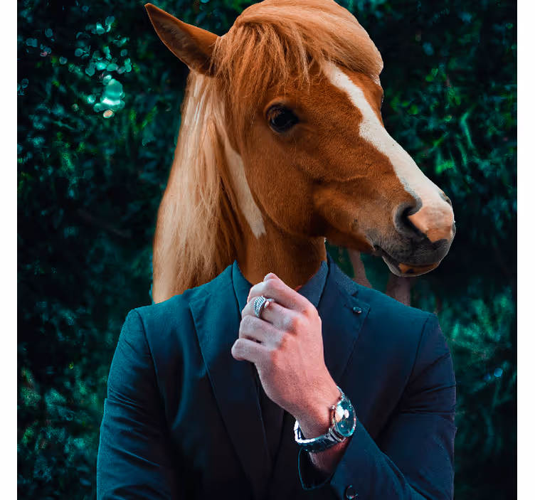 Mister horse office window roller blind - TenStickers