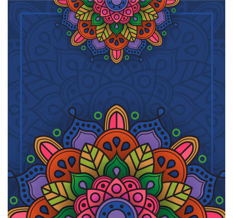 Office window roller blind mandala design - TenStickers