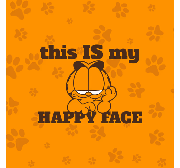 Office window roller blind this is my happy face - TenStickers