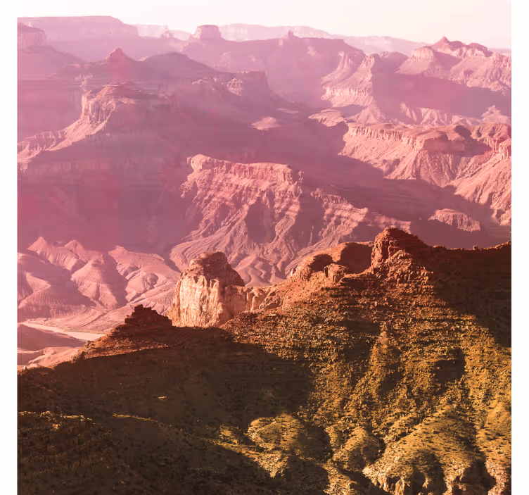 Office window roller blind in grand canyon hues - TenStickers