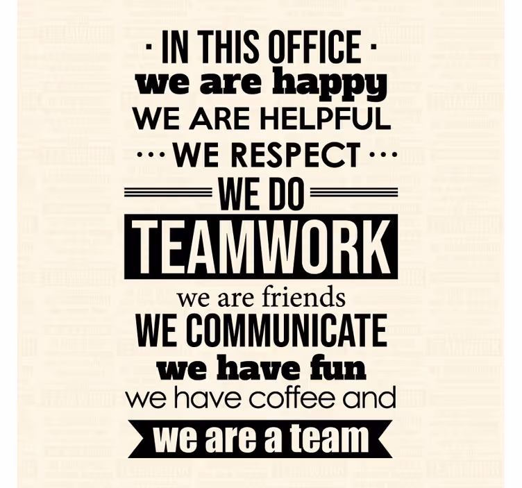 Office window roller blind inspirational work quotes - TenStickers