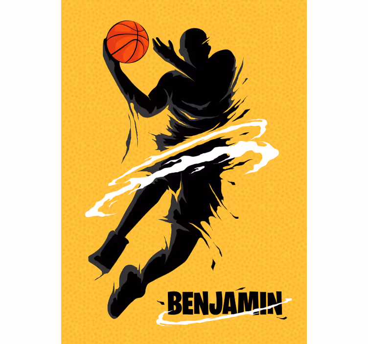 Teenage roller blind basketball design - TenStickers