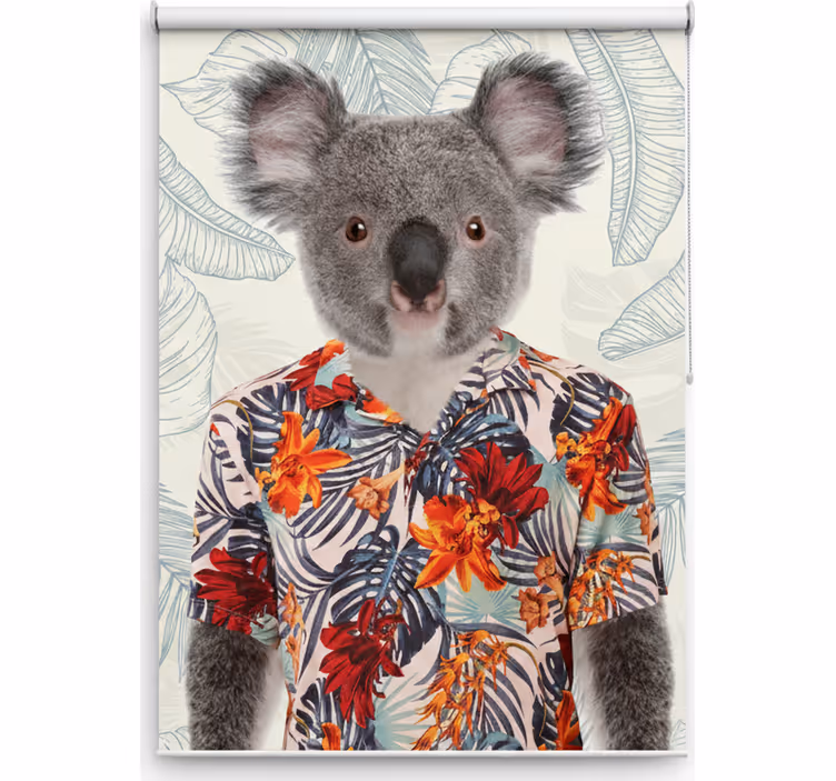 Teenage roller blind elegant koala design - TenStickers