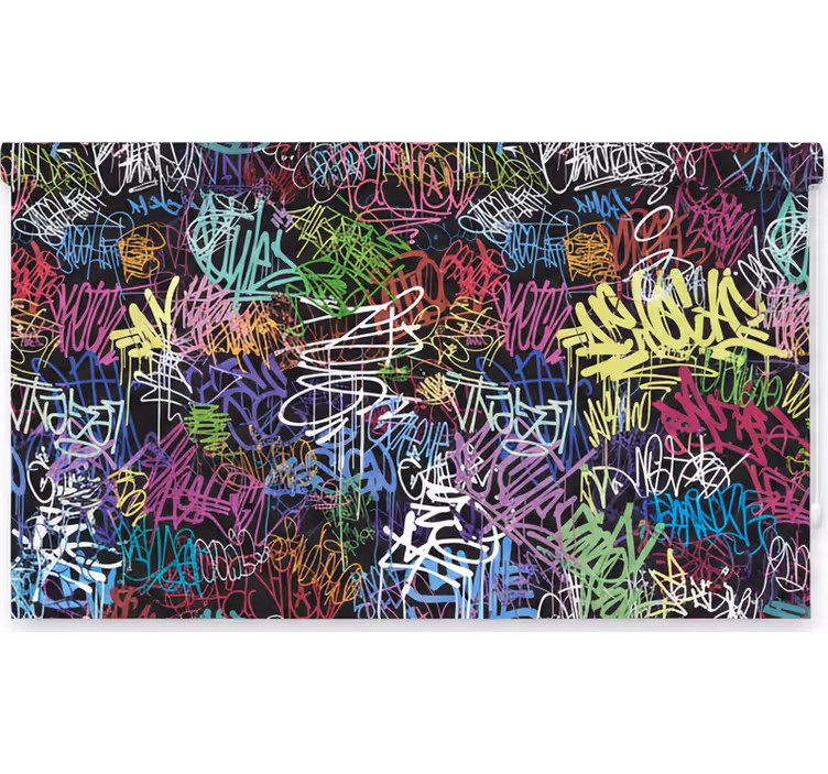 Teenage roller blind street art wall decor - TenStickers