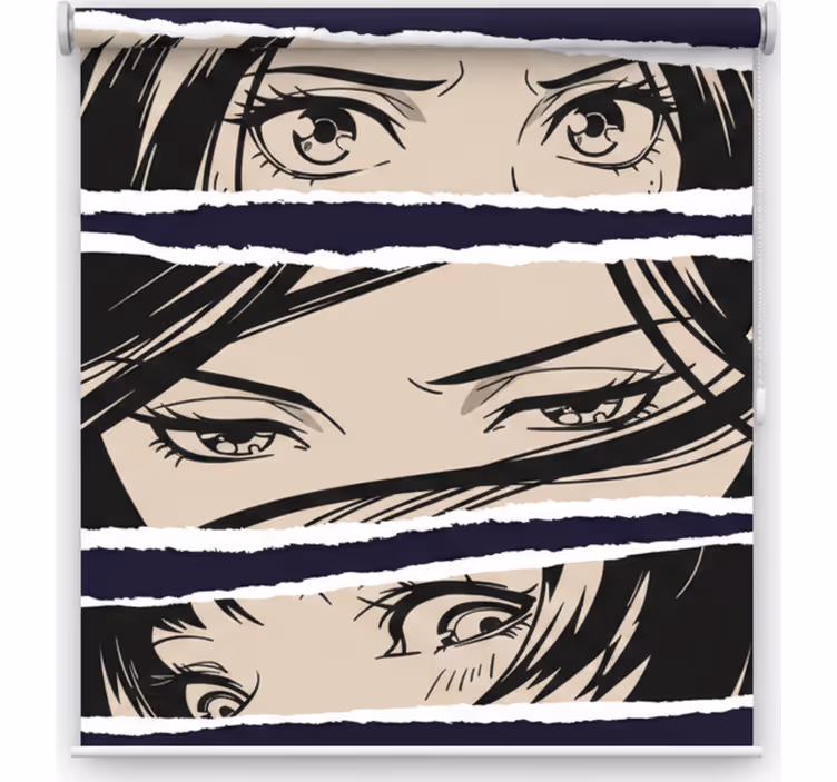 Teenage roller blind anime design - TenStickers