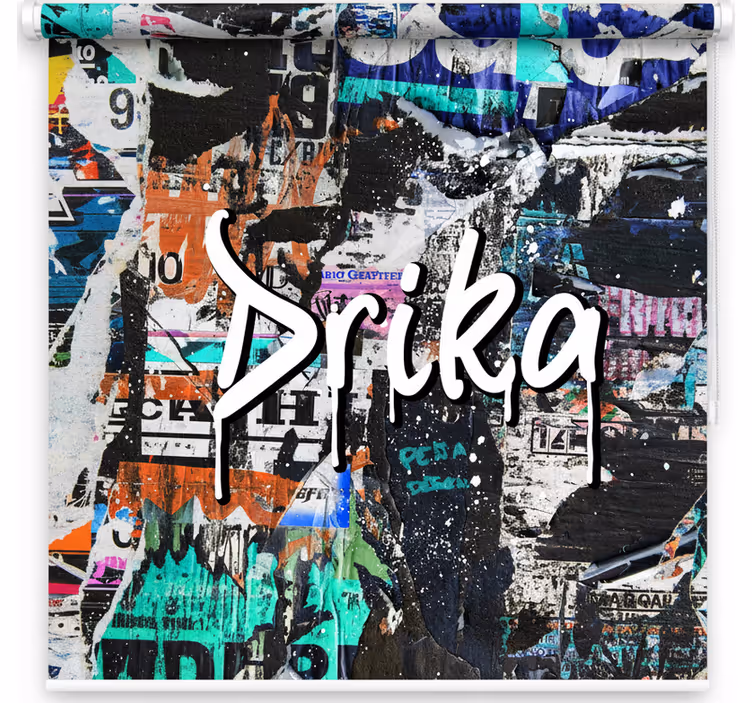 Graffiti vibes teenage roller blind - TenStickers