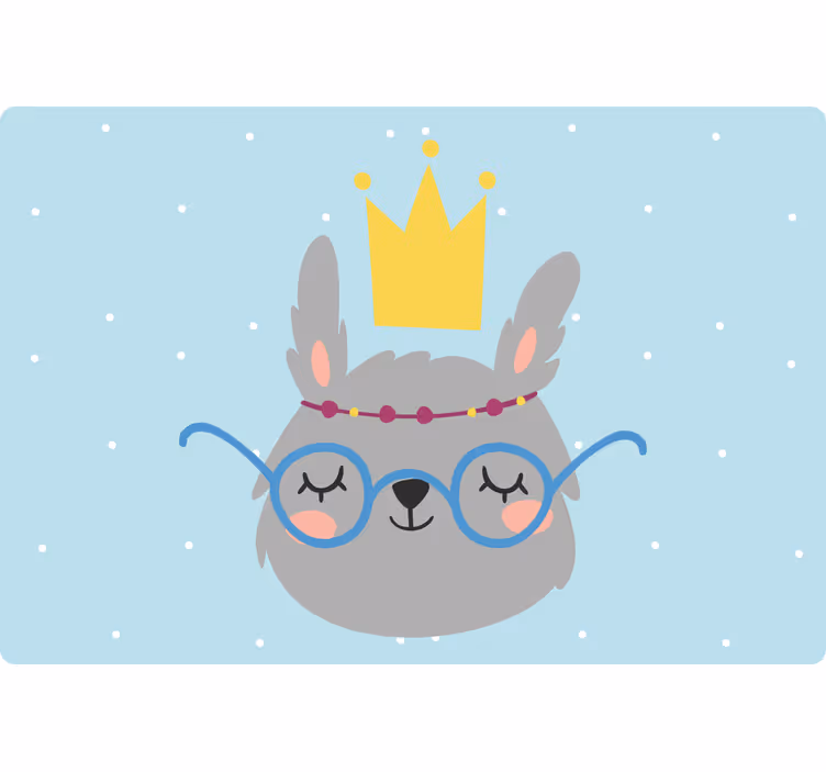 Fun roller blind royal rabbit - TenStickers