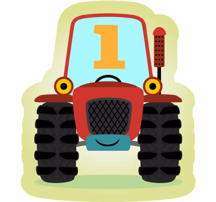 Fun roller blind no.1 tractor - TenStickers