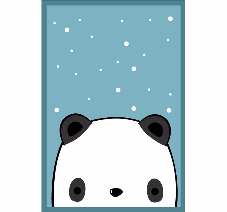 Fun roller blind cute panda - TenStickers