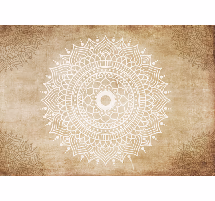 Zen roller blind in vintage paper texture - TenStickers