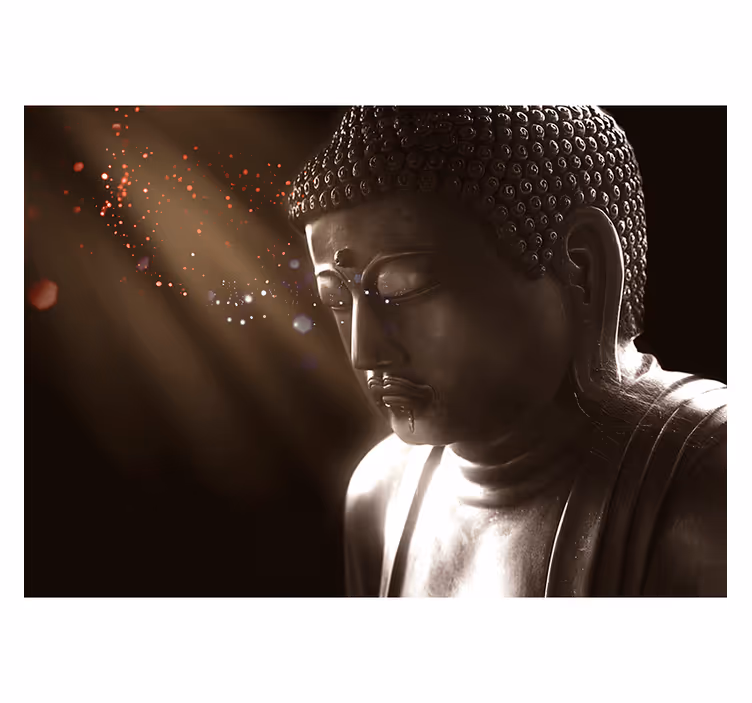 Zen roller blind serene buddha image - TenStickers