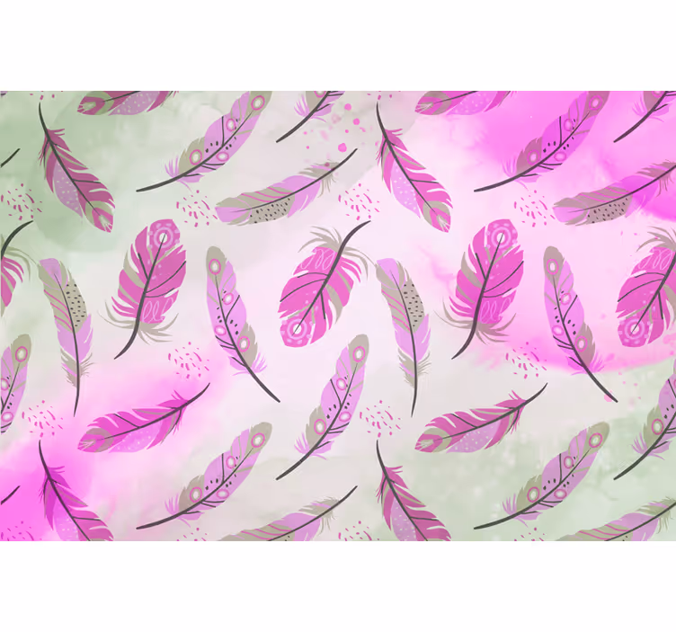 Zen roller blind with bohemian feathers - TenStickers