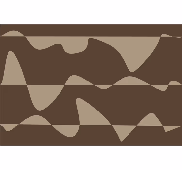 Brown roller blind in earthy tones - TenStickers